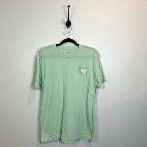 GOAT USA Shirt Men Large Logo Graphic Stretch T-shirt Short Sleeve Stretch